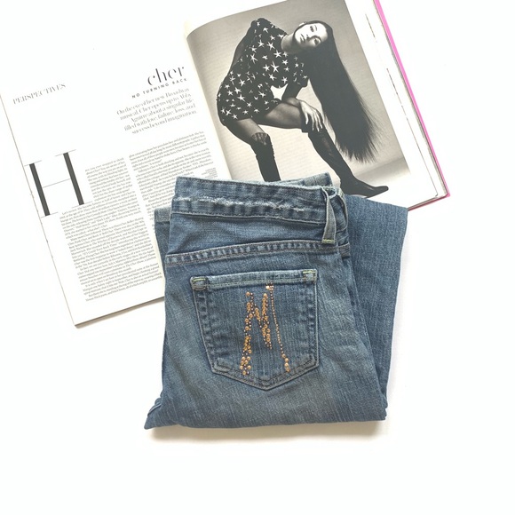 Guess Marciano Vintage Jeans Boot Cut Embellished - Picture 2 of 6